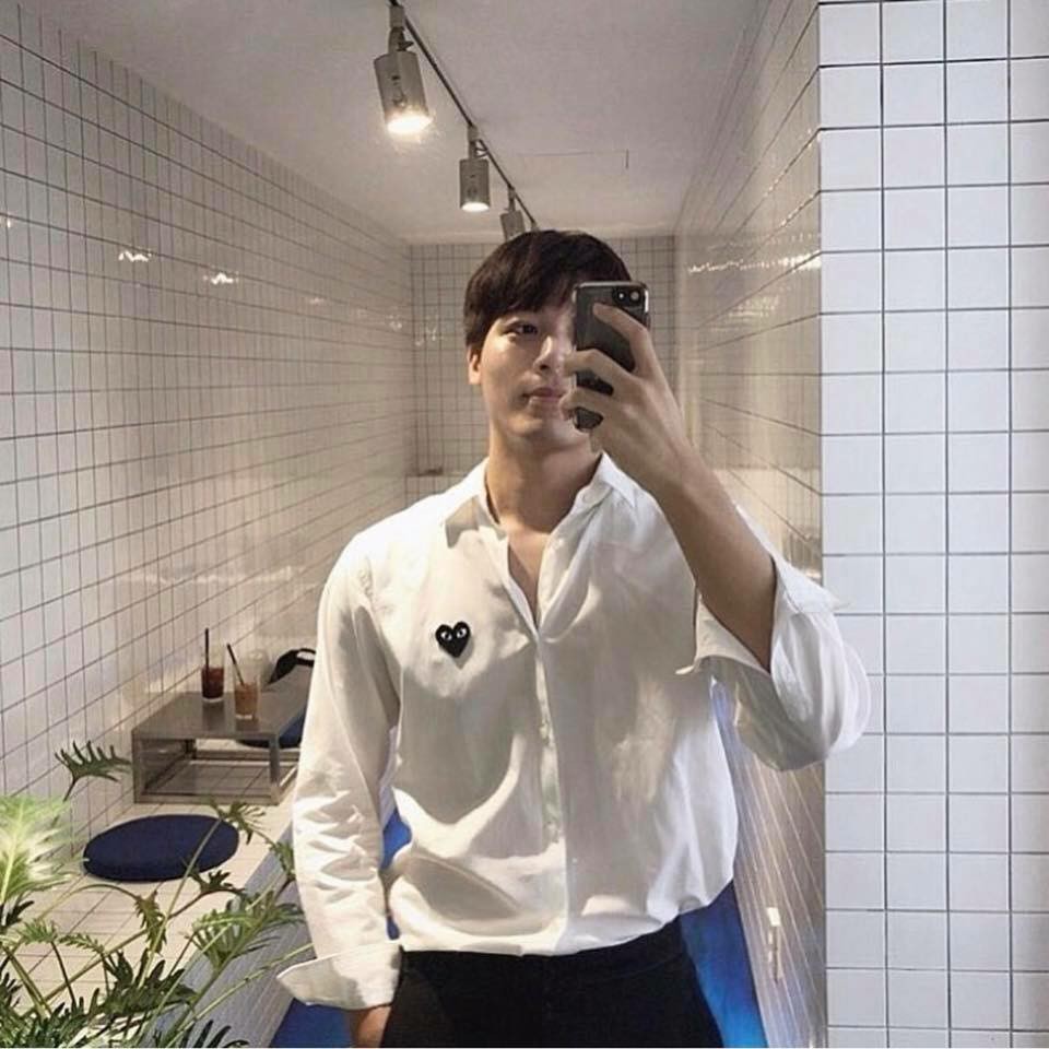 ÁO Sơ Mi Tim ( 3 màu đen , trắng v sọc đen ) cao cấp | BigBuy360 - bigbuy360.vn