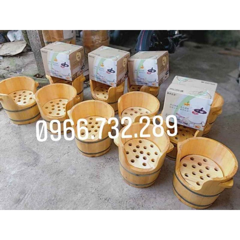 Thùng Gỗ Xông Đầu ⚡HÀNG LOẠI 1 ⚡ MÁY XÔNG 2L