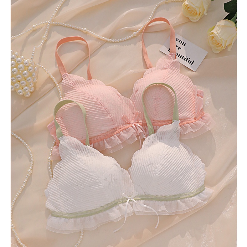 Áo lót Mềm Mỏng Không Gọng Nâng Ngực Có Thể Điều Chỉnh Kích Cỡ 32-38AB Cho Nữ