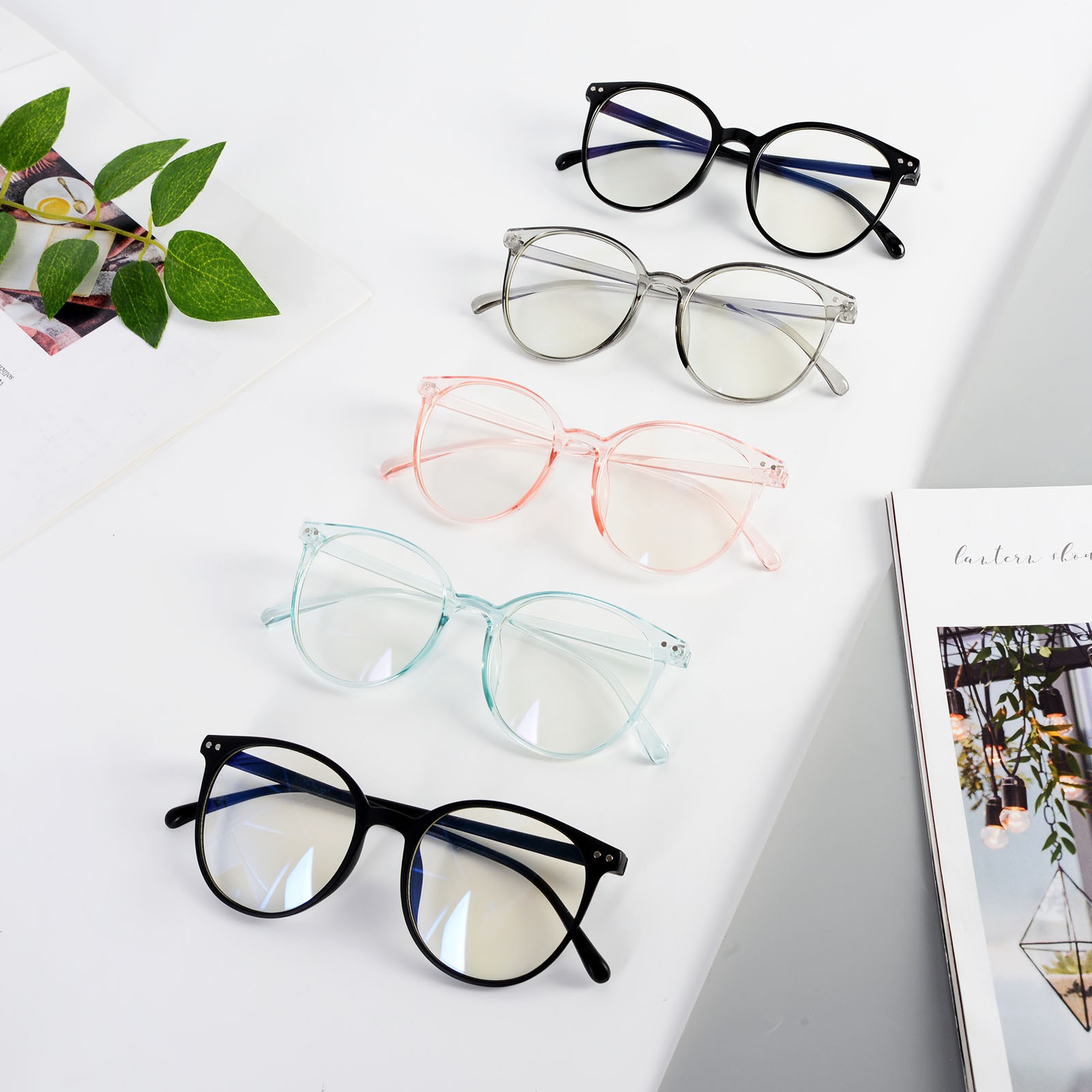 Mắt kính gọng tròn to thời trang retro cho nữ | BigBuy360 - bigbuy360.vn