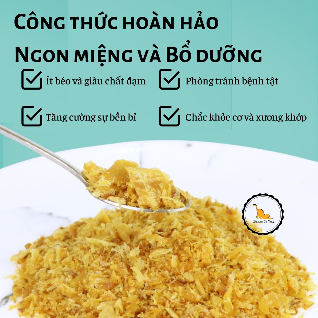 THỊT GÀ VỤN SẤY KHÔ CHO CHÓ MÈO GÓI 100g