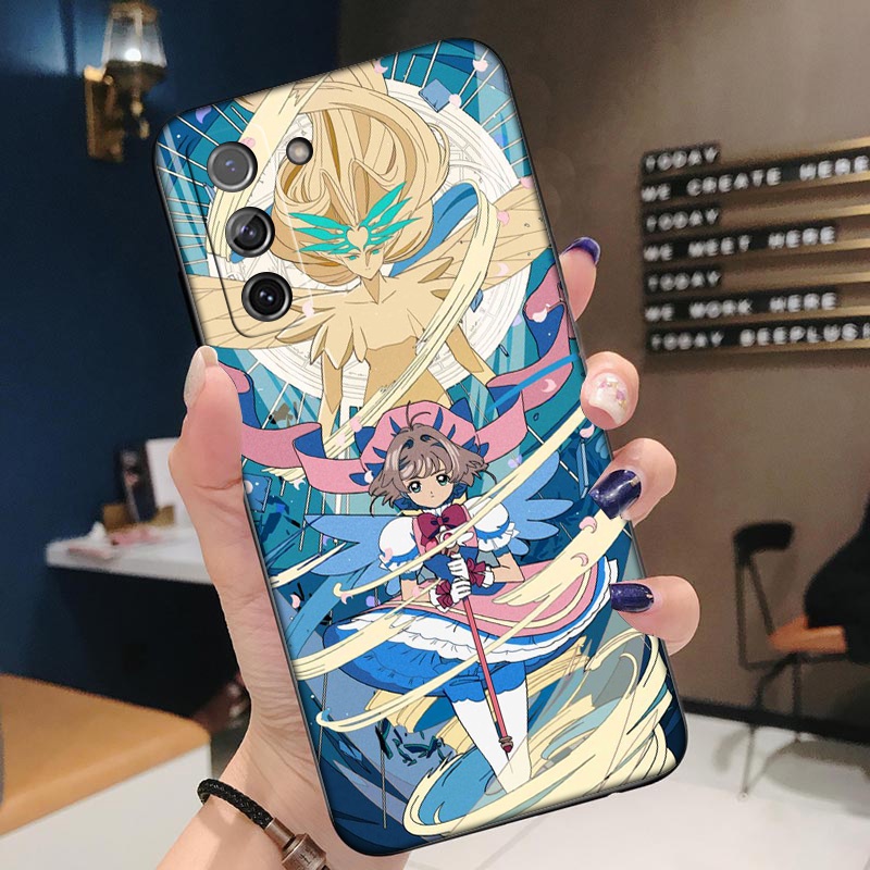 Ốp Điện Thoại Dẻo Họa Tiết Hoạt Hình Thủ Lĩnh Thẻ Bài Sakura Cho Samsung Galaxy S22 Plus Note 20 Ultra 10 9 8 Plus Lite WR107