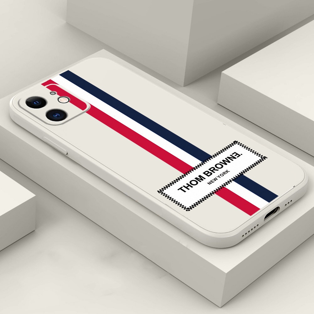 Ốp Lưng Iphone Hình Tho.m B.rowne Trắng, Cạnh Vuông, BVC IP6/6s/7/8/7plus/8plus/x/xsmax/12/prm/ip13/promax- Onoff