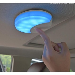 Đèn led cảm ứng dán trần ô tô 2 chế độ ngày - đêm - đèn led trần tròn cảm ứng 2 chế độ ánh sáng