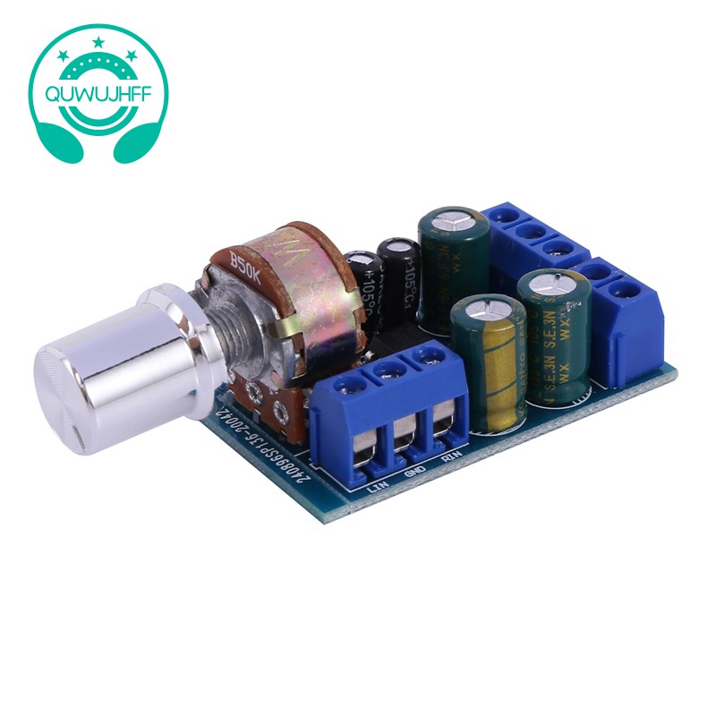 CHANNEL Bo Mạch Khuếch Đại Âm Thanh Tda2822 Tda2822M Mini 2.0 Kênh 2x1w Dc 5v 12v