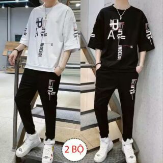 Combo 2 bộ quần áo thun nam