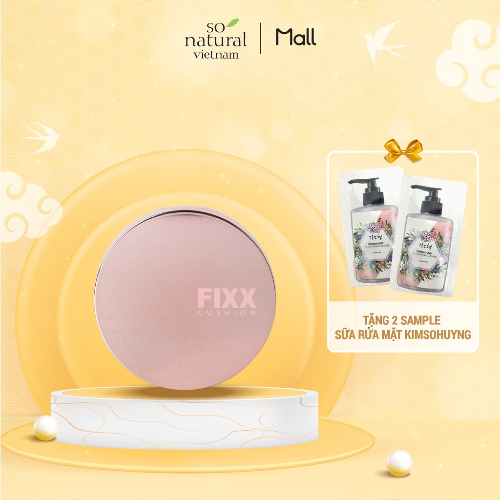 Phấn Nước Trang Điểm Lâu Trôi Glow Fixx Cushion SPF50+ / PA++++ So Natural Hàn Quốc