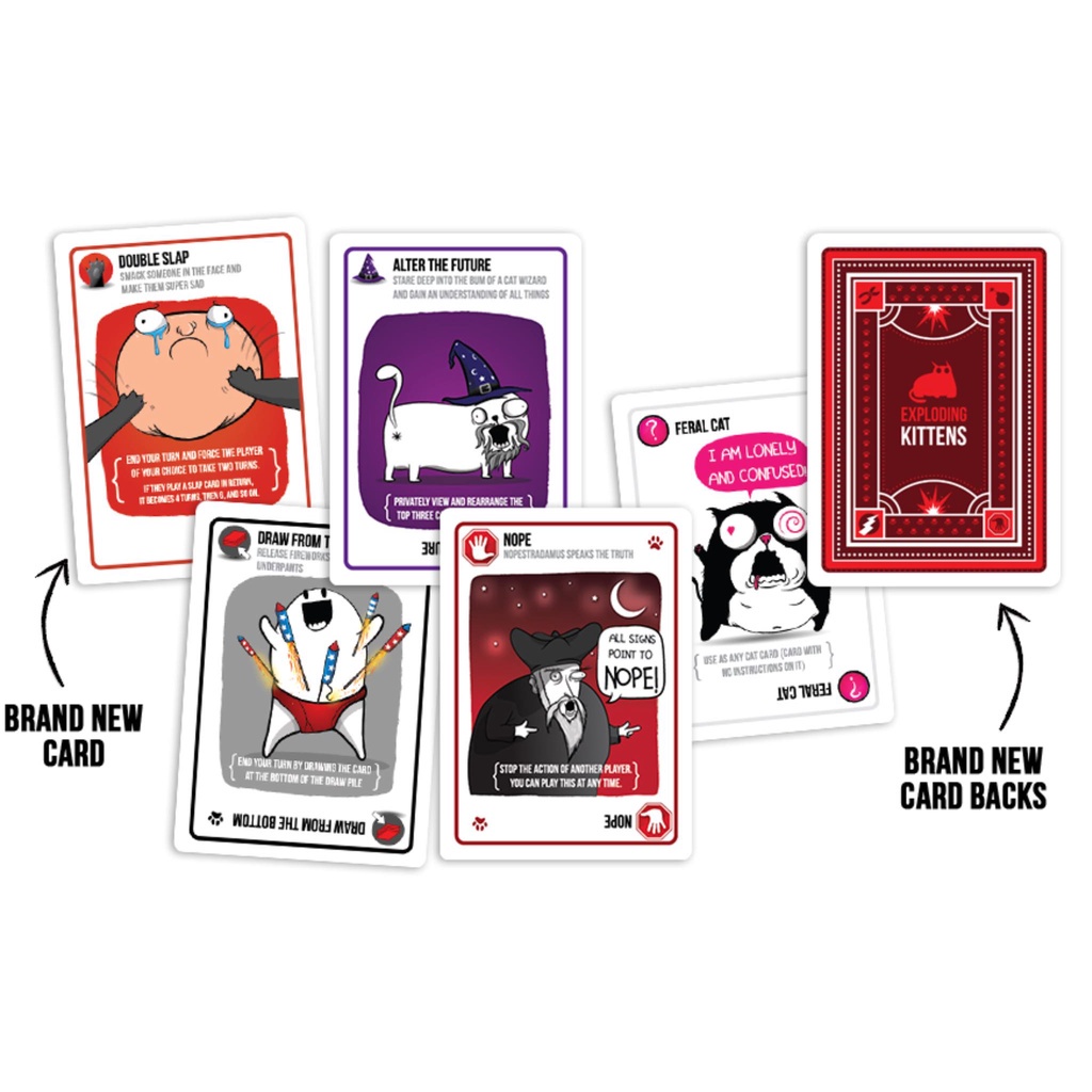 Combo đầy đủ trò chơi thẻ bài Mèo cảm tử và 06 bản mở rộng boardgame cơ bản nhiều người chơi giá rẻ