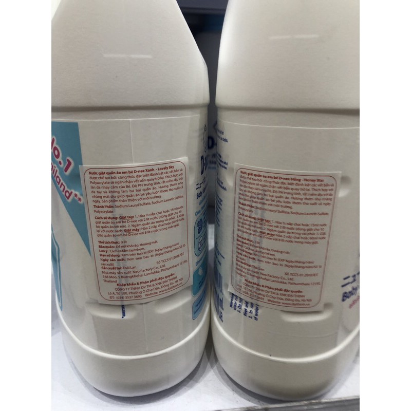 [TP.HCM] Nước giặt Dnee 3000ML Thái Lan chuẩn hàng Công ty.