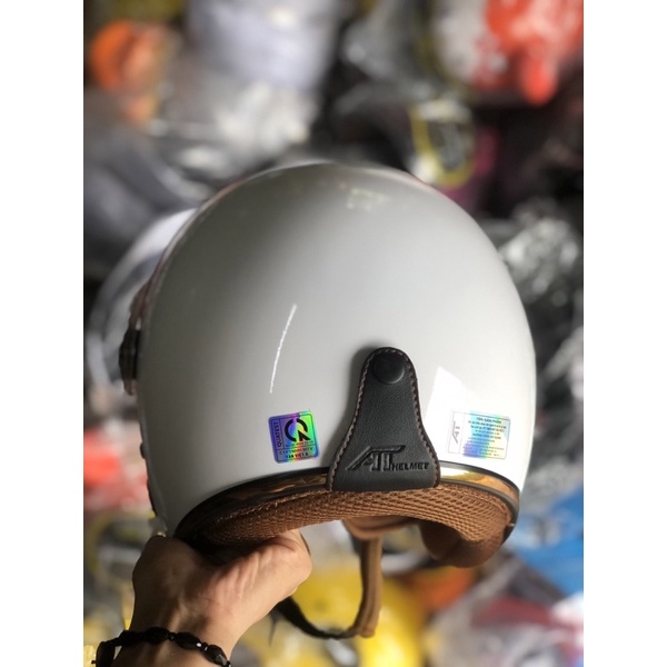 Nón bảo hiểm 3/4 đầu có kính cao cấp hàng công ty