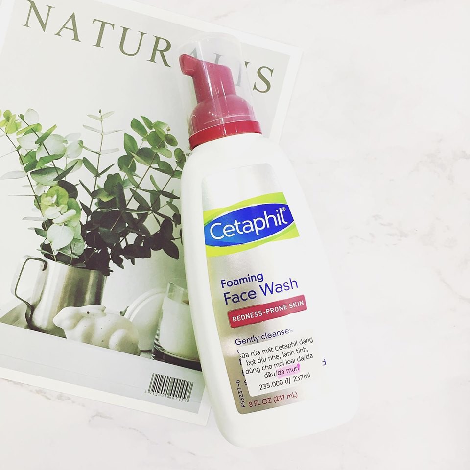 Sữa Rửa Mặt Cetaphil Redness - Prone Skin Foaming Face Wash/ Sữa rửa mặt Cetaphil Face Wash bọt nắp đỏ