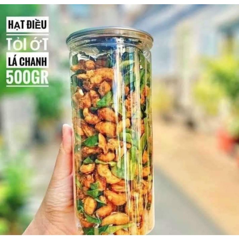 HẠT ĐIỀU TỎI ỚT LÁ CHANH HŨ 500GR