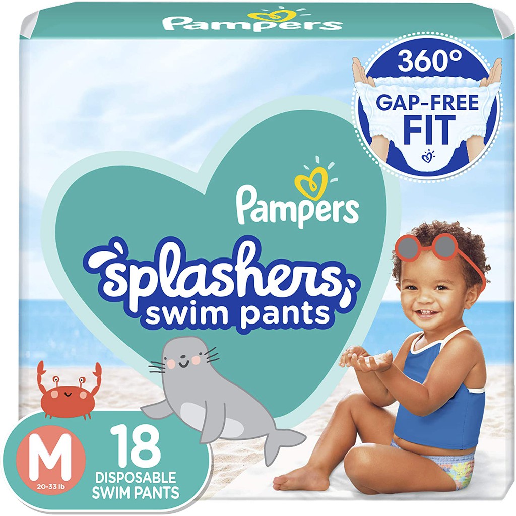Tã quần bơi và đi biển cho bé nhập từ Mỹ Pampers Splashers Swim Diapers S20/M18/L17