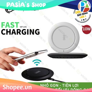 Sạc không dây wk | hỗ trợ chuẩn qi 10w sạc nhanh iphone samsung galaxy