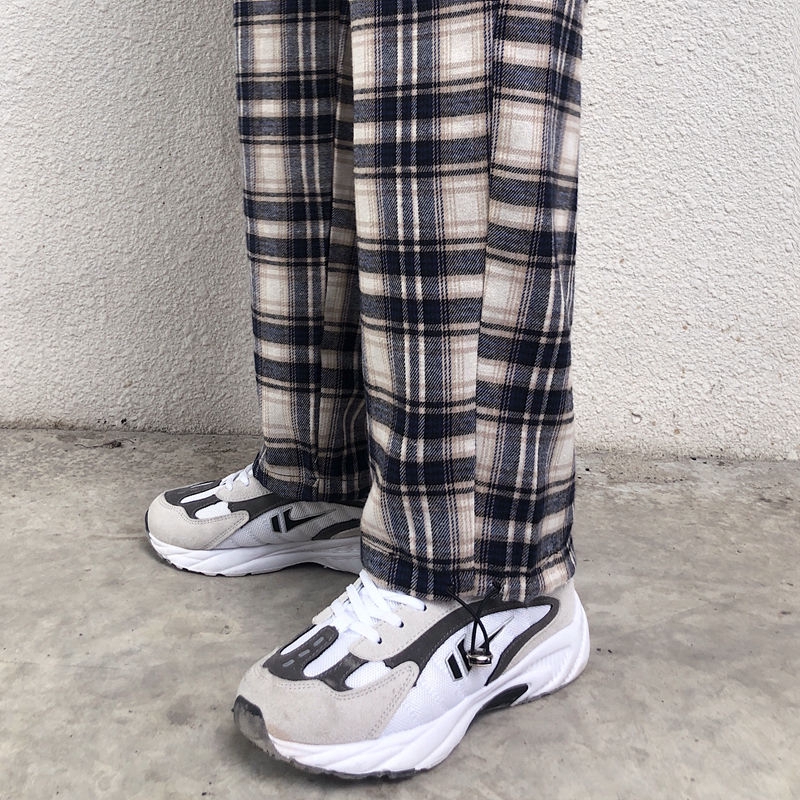 Quần Dài Ống Rộng Họa Tiết Sọc Caro 17n003 Phong Cách Harajuku Cho Nam Và Nữ | BigBuy360 - bigbuy360.vn