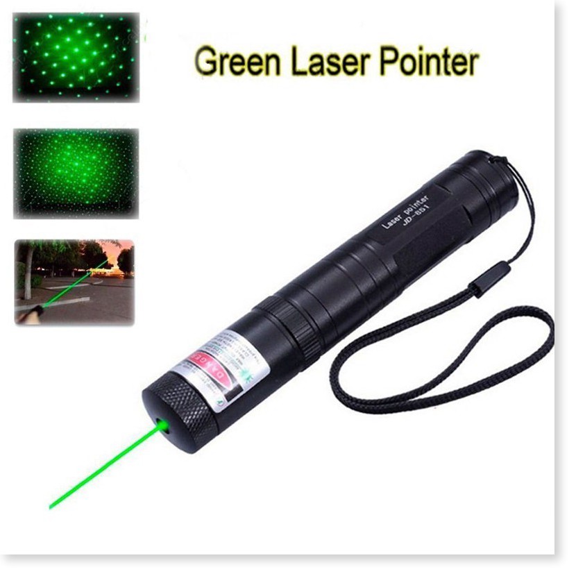 Đèn pin Laser YL-303, tia xanh lá, cực mạnh, siêu sáng