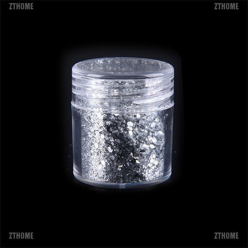 [Hàng mới về] Bột kim tuyến trang trí móng tay 3D màu sắc tươi sáng 10ml