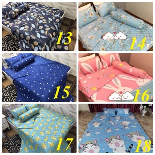 Bộ ga gối cotton poly