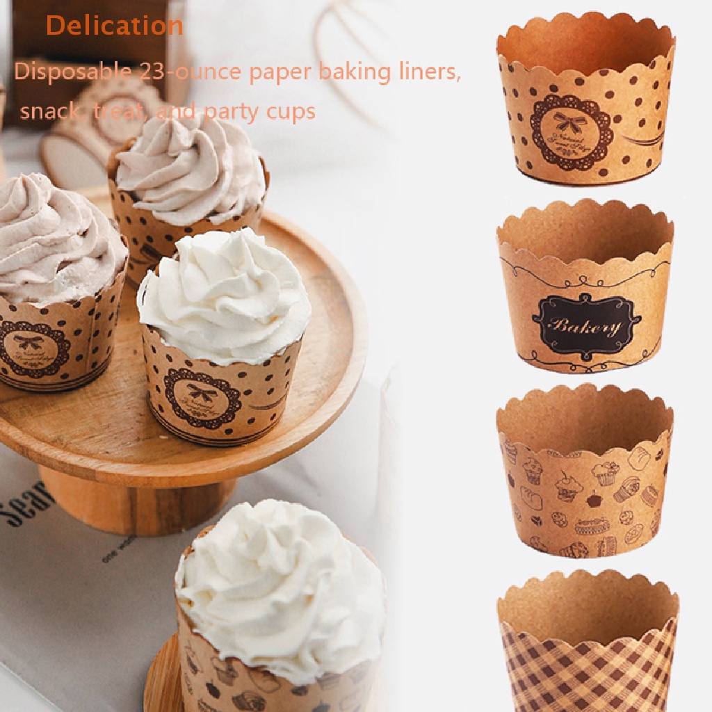 Set 50 CốC GiấY ĐựNg BáNh Cupcake TiệN DụNg