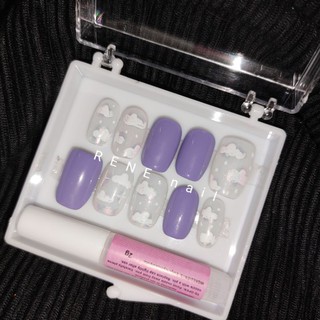 Bộ 10 móng úp thiết kế (mây tím nail box)