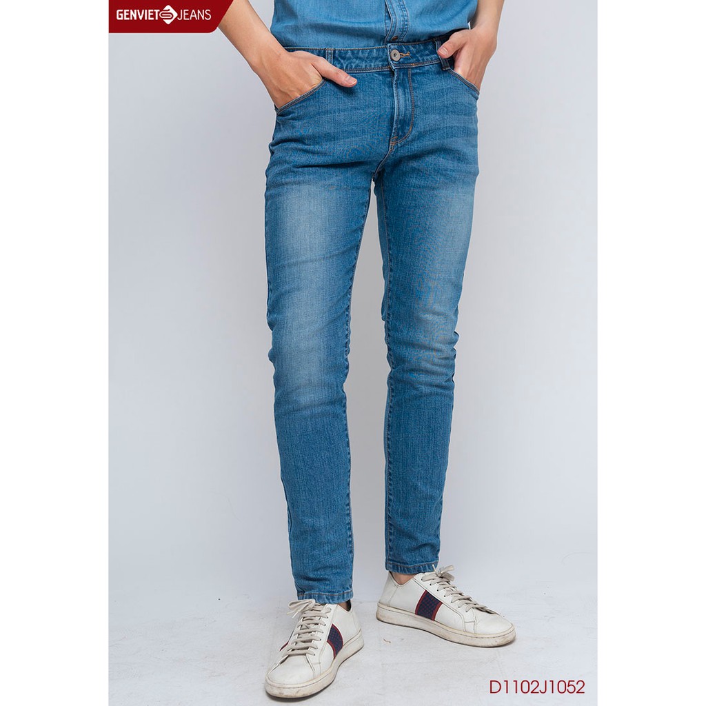 Quần dài jeans nam D1102J1052 GENVIET