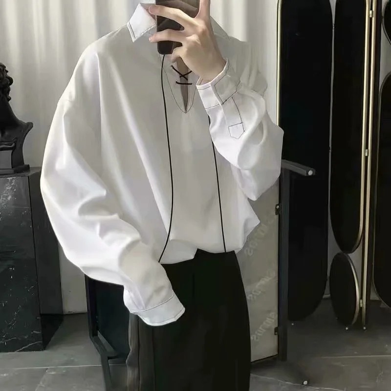 Áo Sơ Mi Dáng Rộng Dài Tay Thời Trang Dành Cho Nam Size M-2XL