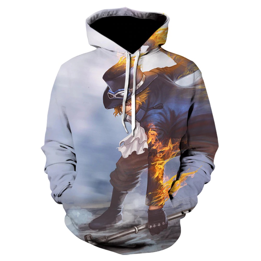 Áo Hoodie Nam In Hình Anime One Piece 3d Thời Trang Mùa Đông 2020
