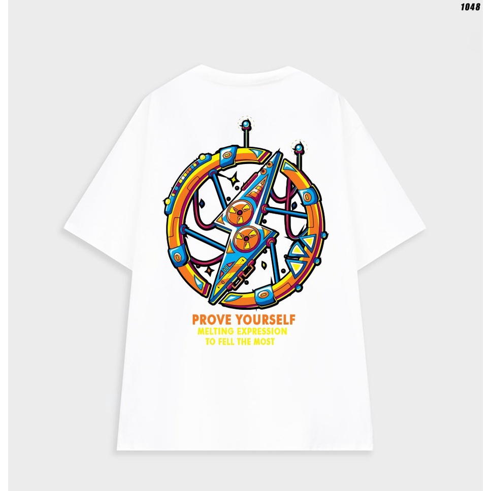 Áo phông nam nữ unisex form rộng tay lỡ Sấm sét 1048 HY KOREA