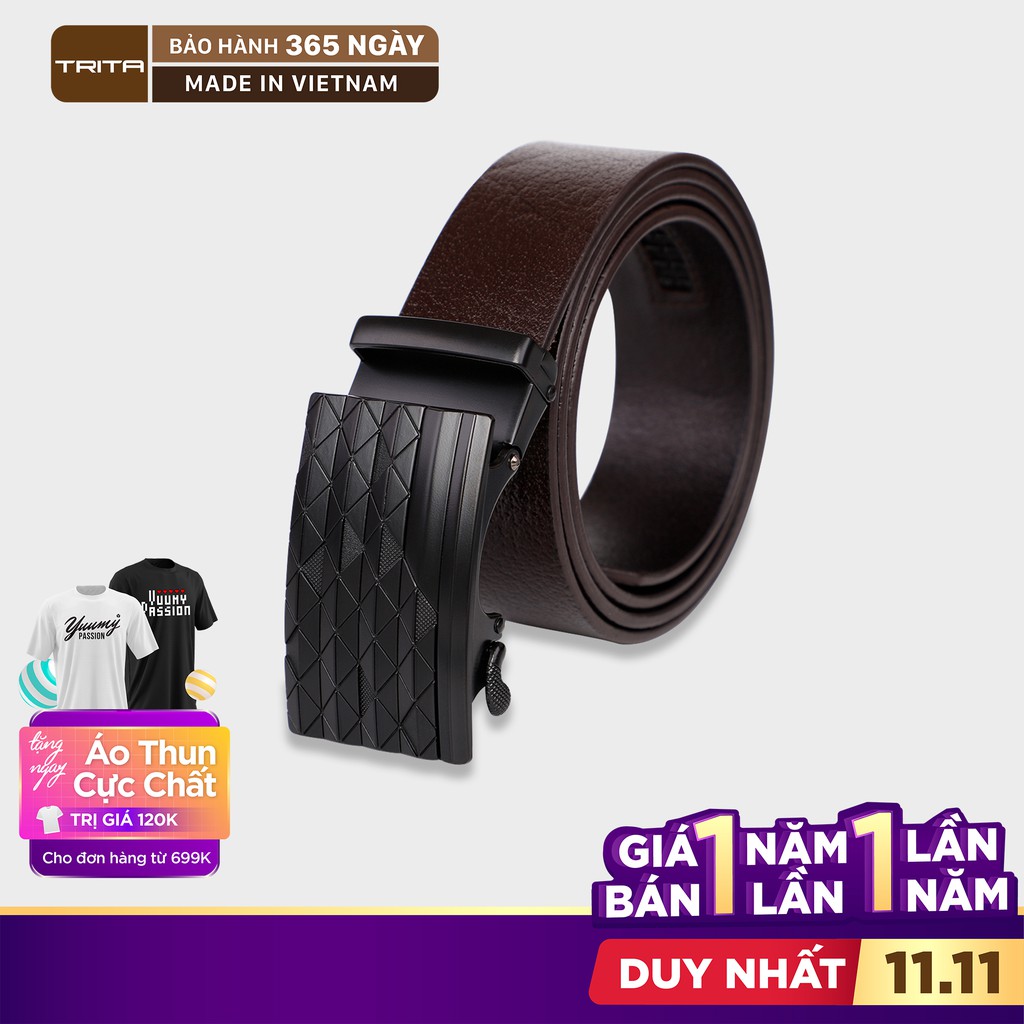 Thắt lưng nam thời trang da bò thật TRITA RTL004 nhiều màu - Cửa hàng LATA 1032 Âu cơ