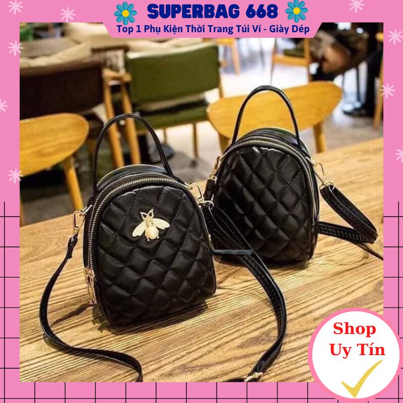 Túi Xách Nữ ❤️FREESHIP❤️ Balo Con Ong Đeo 2 Dáng SPB 108