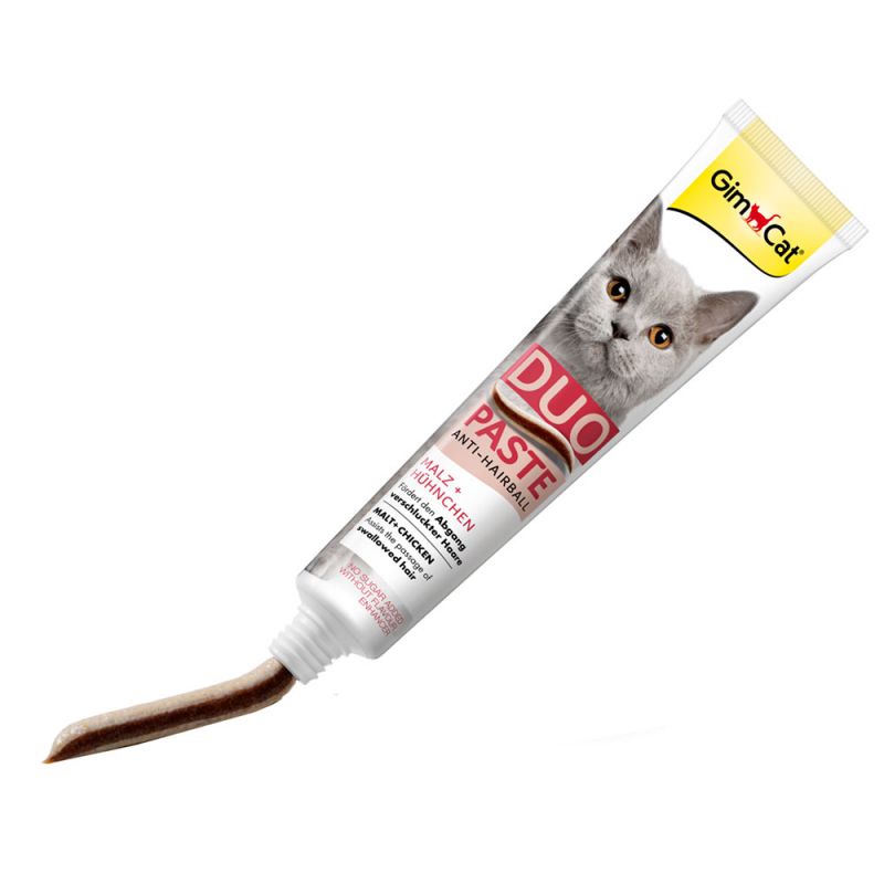 GimCat gel tiêu búi lông Duo Paste Anti-Hairball Malt &amp; Chicken cho mèo ( vip nhập Đức)