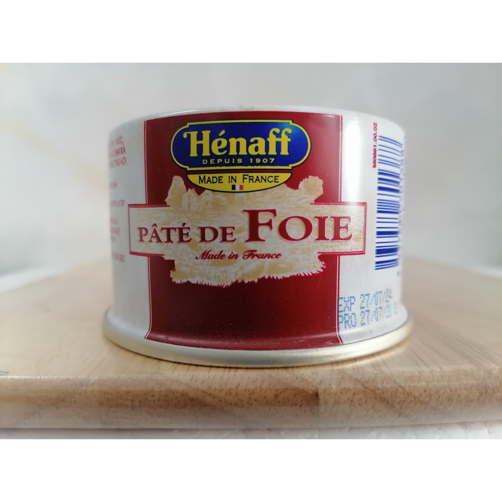 [130g – Đỏ] Pa tê gan heo 32% [France] HENAFF Pork Liver Pate (nvt-hk)