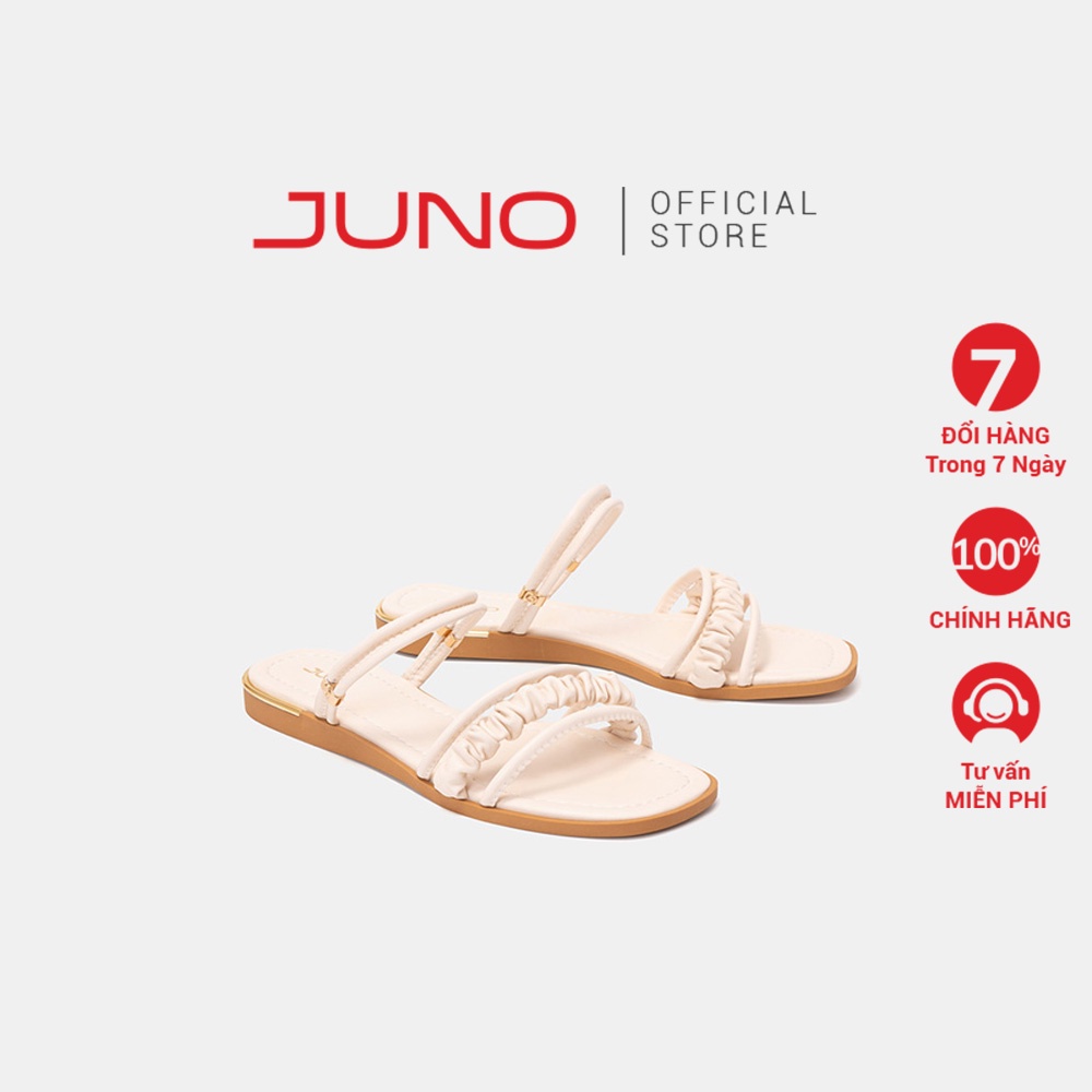 Giày Sandal Nữ Thời Trang 3cm JUNO Dây Quai Nhún SD03057