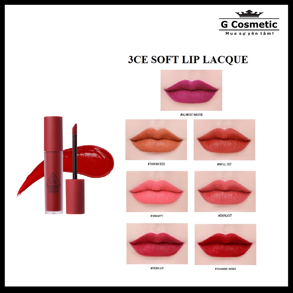 Son Kem 3CE Soft Lip Lacquer