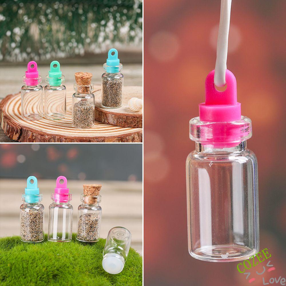 Set 10 lọ thủy tinh mini có nắp đậy 10 kiểu tùy chọn dùng trang trí nhà cửa
