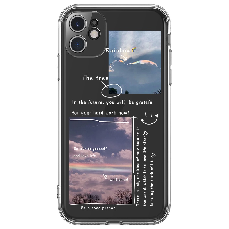 Ốp lưng JURSUE viền vuông hình dễ thương đẹp cho iPhone 13 12 11 Pro Max SE 2020 X XR XS ip 8 7 6 6S Plus kute Y180