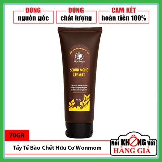 [CHÍNH HÃNG] Chăm Sóc Da Mẹ Bầu Scrub Nghệ Tẩy Tế Bào Chết Cho Mặt Wonmom Tuýp 70Gr | Tẩy Da Chết | Ngừa Mụn | Sáng Da