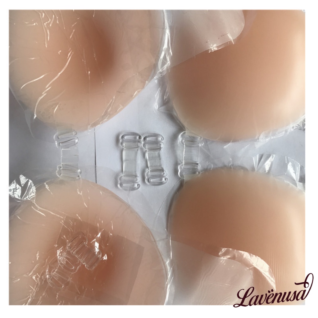 Miếng dán ngực silicon nâng ngực tạo khe chống tụt cao cấp LAVENUSA AL74