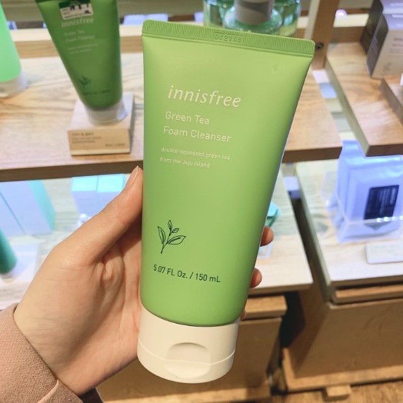 [L&V] Sữa Rửa Mặt Trà Xanh Innisfree - chiết xuất từ 100% trà xanh tự nhiên TT 150ml