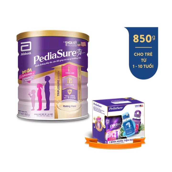 [Tặng Quà] Sữa bột Pediasure 850g