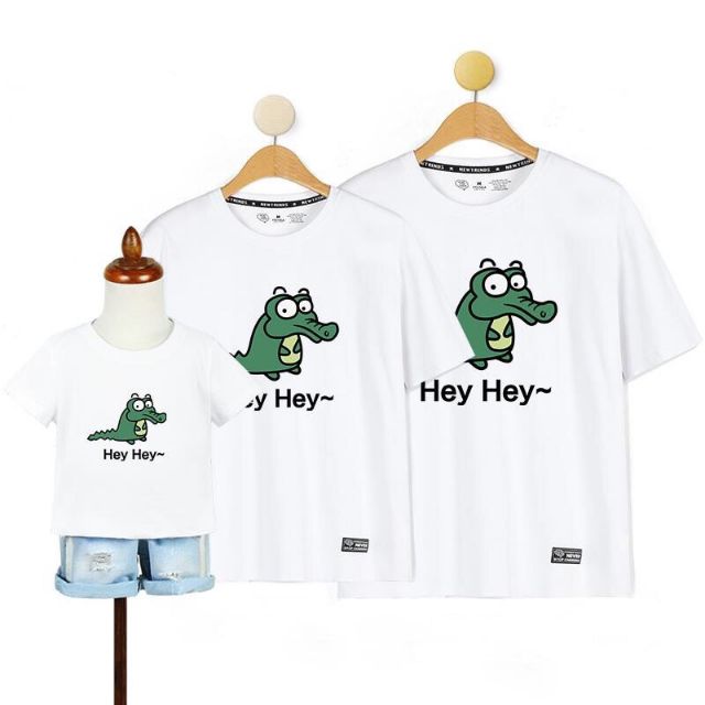 ⚡RẺ VÔ ĐỊCH⚡ Áo gia đình cá sấu ngộ nghĩnh, đủ size và màu, chất cotton 4 chiều thoáng mát