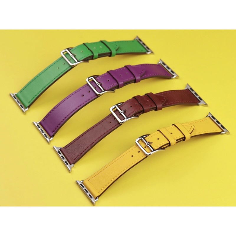bộ sưu tập dây da màu cực đẹp dành cho applewatch