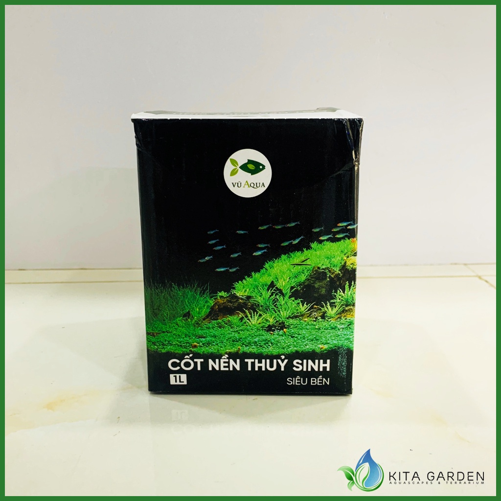 Cốt Nền Thuỷ Sinh Vũ Aqua Hộp 1L, 2L | Giúp bổ sung dinh dưỡng cho cây màu thêm căng