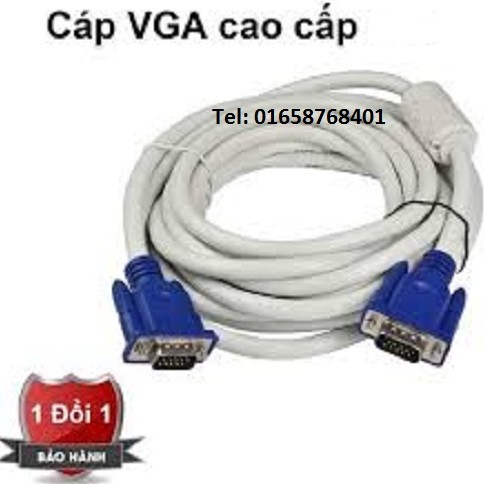 Dây tín hiệu màn hình cổng VGA chuẩn 3+4 có các cỡ dài: 3m; 5m; 10m; 15m