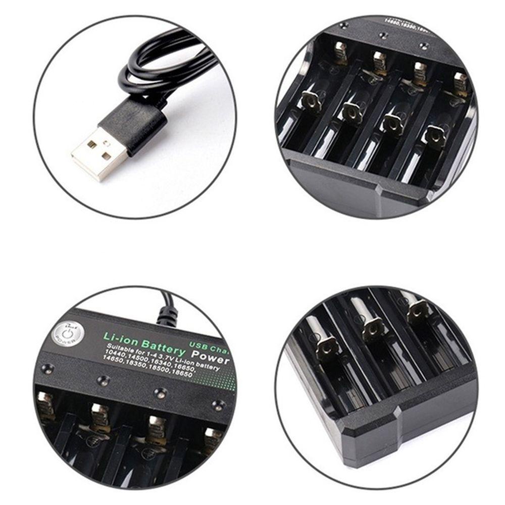 Bộ Sạc Pin Lithium Kép AC 110V 220V 18650 / 18500 / 16340 / 14500 / 26650 Cho Sạc 18650
