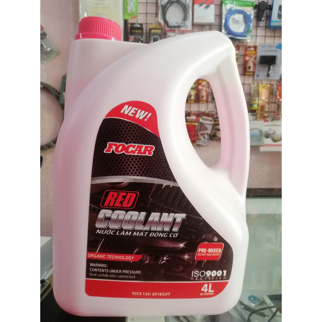 Nước làm mát động cơ FOCAR Red Coolant 4L