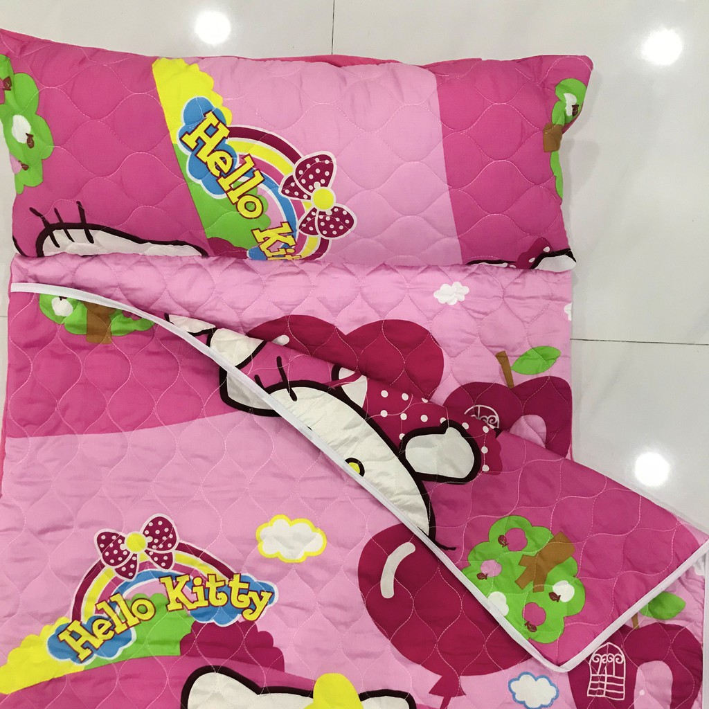 Túi Ngủ Trẻ Em Hello Kitty Chăn Túi Ngủ Mầm Non Cao Cấp