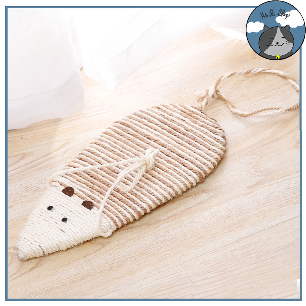 Bàn Cào Móng Hình Chuột Cho Mèo Có Dây Treo