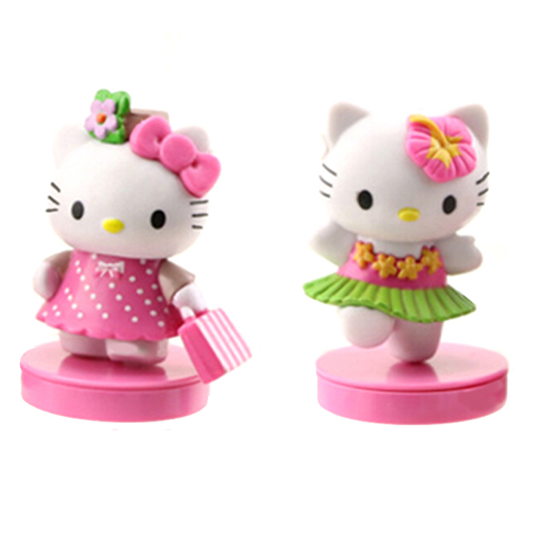 Set 8 Mô Hình Nhân Vật Hello Kitty Dễ Thương Dùng Để Trang Trí Bánh Kem