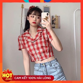Hàng Áo sơ mi caro cổ vest chuẩn